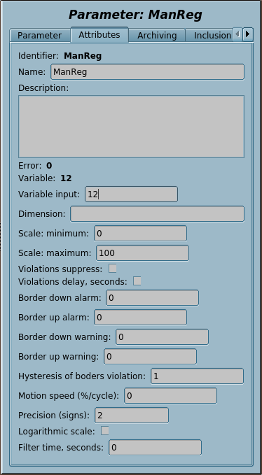 Result and the operative setup.